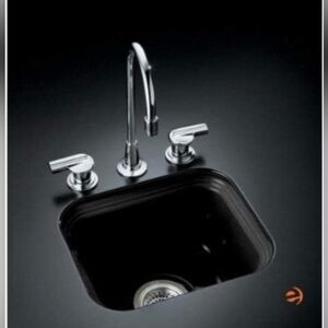 KOHLER K-6589-U-7 Northland Undercounter Entertainment Sink, Black Black